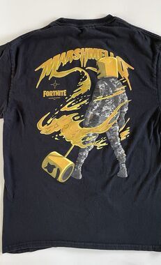 Medium Marshmello Fortnite Double-Sided Long Sleeve T-Shirt